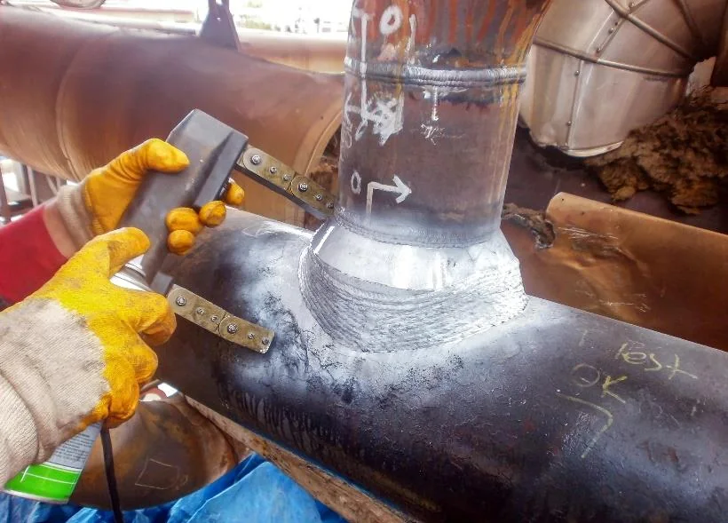 Inspection of an industrial weld